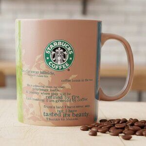 Starbucks‎ Coffee Cup Mug 2006 Collectible Bean Story Manolo 18 fl. oz Ceramic